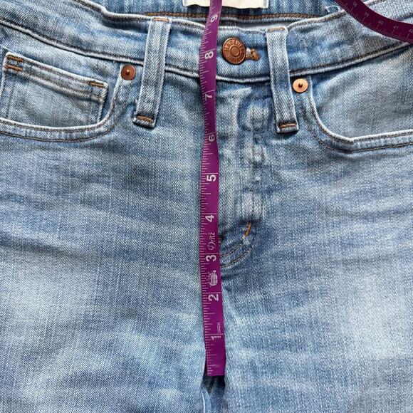 Madewell Jeans Womens 23 Blue 9 Inch High Rise Skinny Distressed J0513 SU18 - Picture 15 of 15